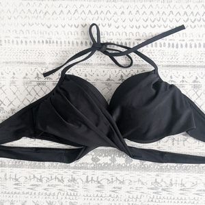 Black Wrap Bikini Top